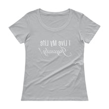 Load image into Gallery viewer, I Live My Life Joyously |Ladies&#39; Scoopneck T-Shirt
