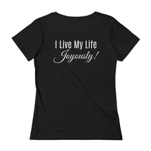 Load image into Gallery viewer, I Live My Life Joyously |Ladies&#39; Scoopneck T-Shirt
