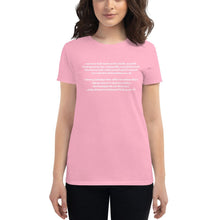 Load image into Gallery viewer, Speech Pathologist (Reverse printed, mirror readable) | Women&#39;s short sleeve 100% Cotton T-shirt
