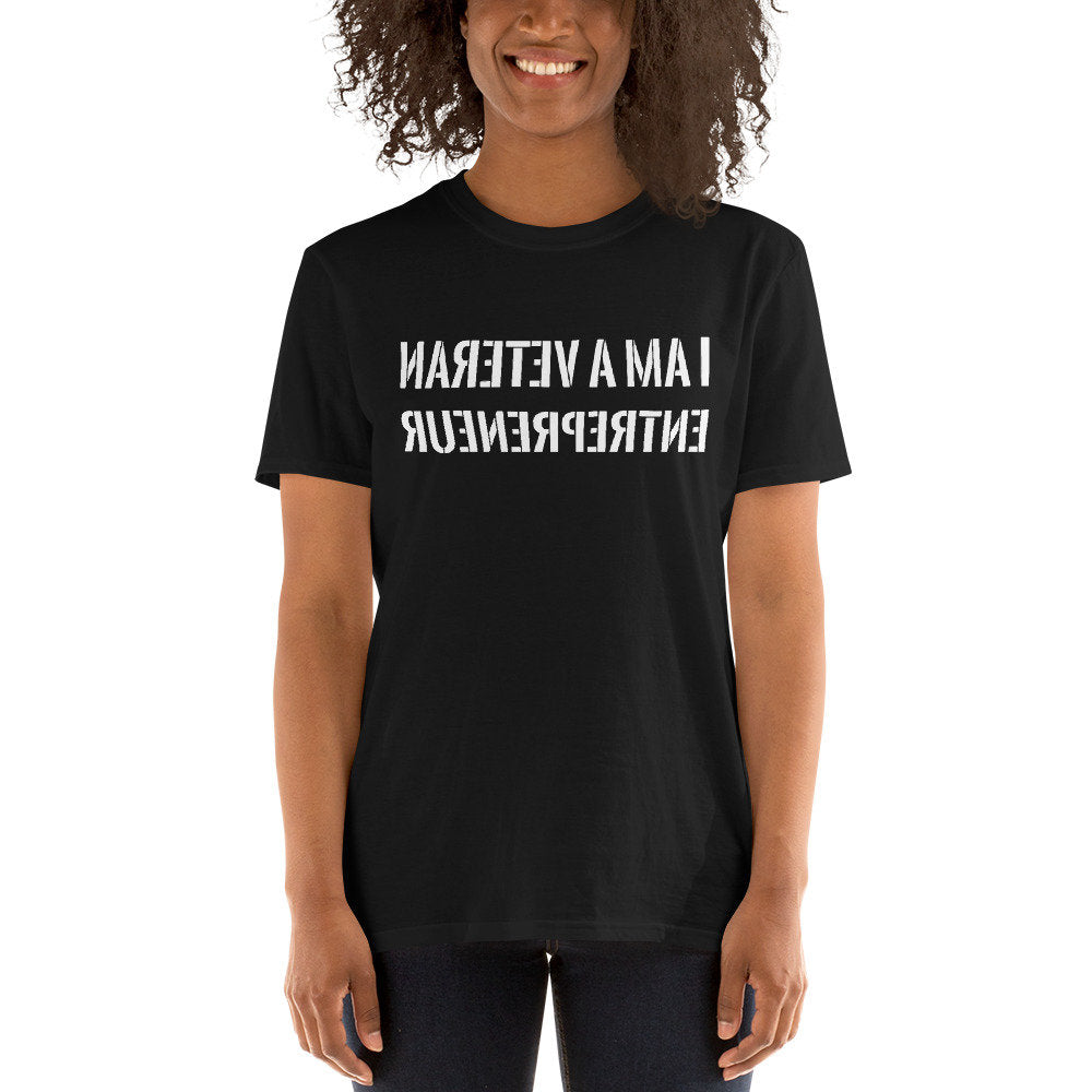 I Am a Veteran Entrepreneur (Reverse printed, mirror readable) | All Cotton Men's T-Shirt