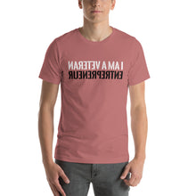Load image into Gallery viewer, I Am a Veteran Entrepreneur (Reverse printed, mirror readable) | All Cotton Short-Sleeve T-Shirt
