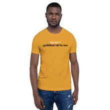Load image into Gallery viewer, i can get out of the building (Reverse printed, mirror readable) | All Cotton Short-Sleeve T-Shirt
