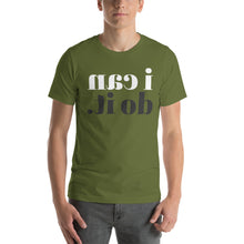 Load image into Gallery viewer, i can do it. (Reverse printed, mirror readable) | All Cotton Short-Sleeve T-Shirt
