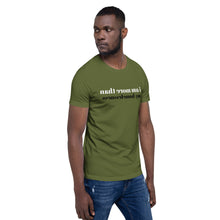 Load image into Gallery viewer, i am more than my homelessness (Reverse printed, mirror readable) | All Cotton Short-Sleeve T-Shirt
