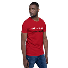 Load image into Gallery viewer, we beat tss together (Reverse printed, mirror readable) | All Cotton Short-Sleeve T-Shirt
