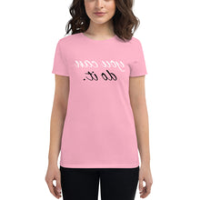 Load image into Gallery viewer, you can do it (Reverse printed, mirror readable) | All Cotton Women&#39;s Short-Sleeve T-Shirt
