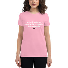 Load image into Gallery viewer, christine de pizan elizabeth cady stanton virginia woolf me (Reverse printed, mirror readable) | All Cotton Women&#39;s Short-Sleeve T-Shirt
